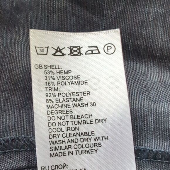 Reiss Hemp Linen Sleeveless Drop WaistShirt Midi Dress Navy  Size Small - Picture 6 of 13